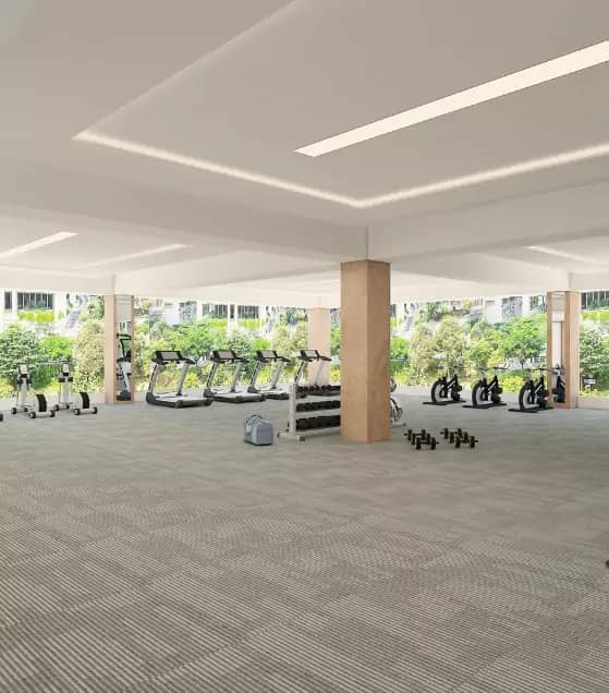 Garden gym area