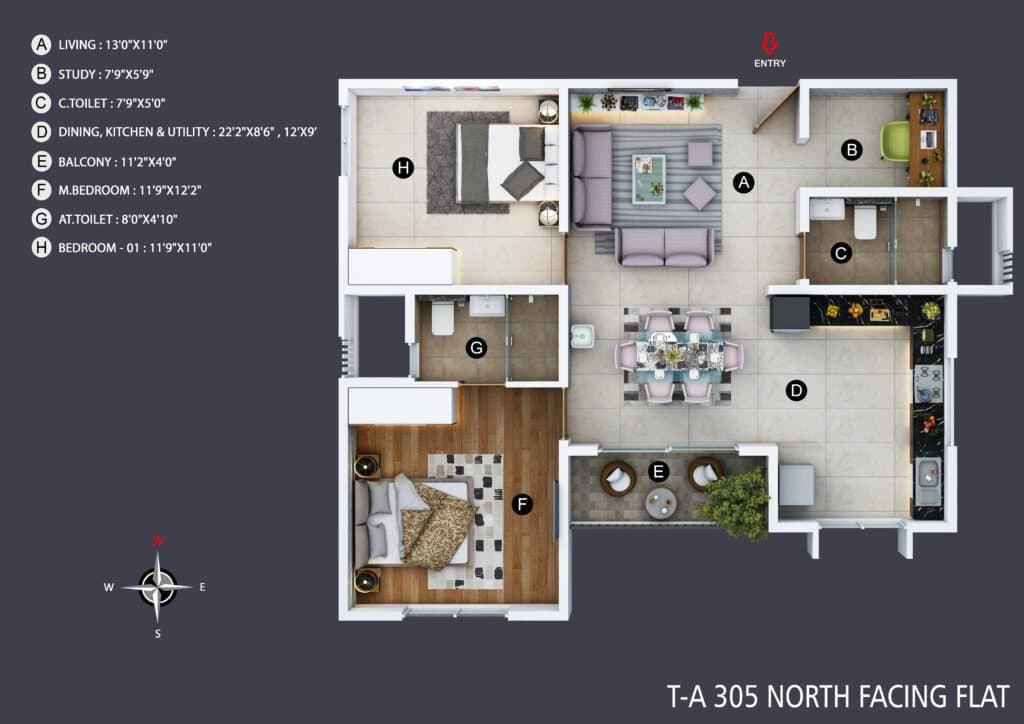 A305 floor plan