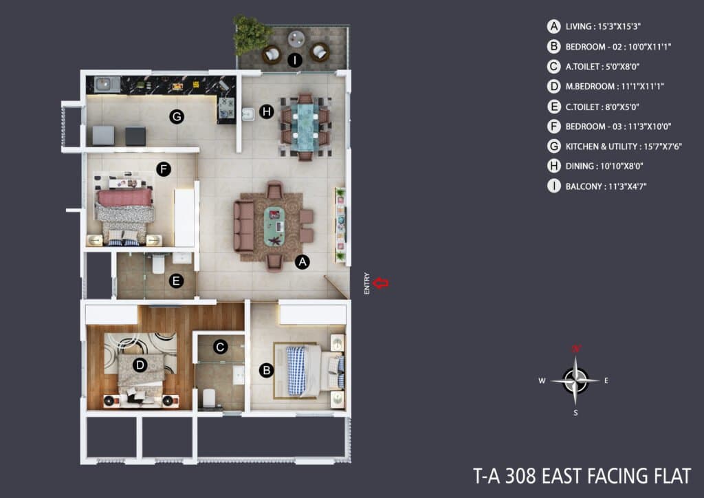A308 floor plan